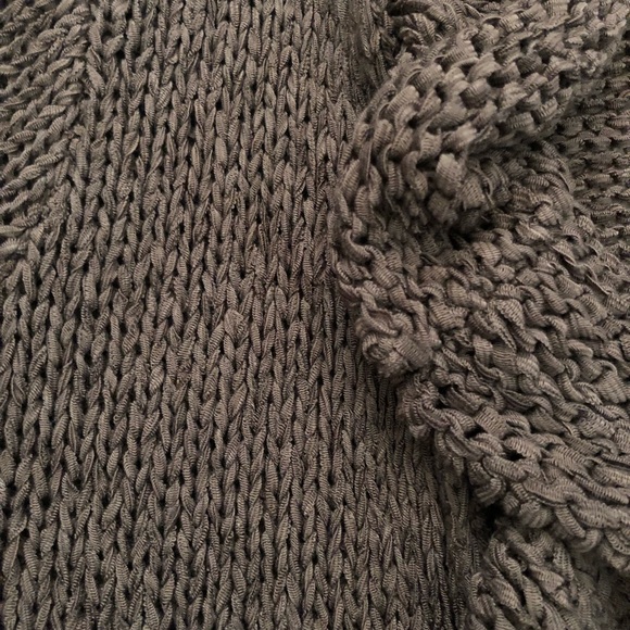 Venue Ruffle Front Ribbon Knit Cardigan Sweater - Picture 12 of 15